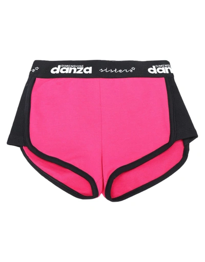 Dimensione Danza Sisters Kids' Dimensione Danza Fleece Shorts Infant Girl Toddler Girl Shorts & Bermuda Shorts Fuchsia Size 7 Cotto In Pink