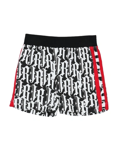 John Richmond Babies'  Newborn Boy Shorts & Bermuda Shorts Black Size 3 Cotton