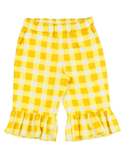 Touriste Kids' Casual Pants In Yellow