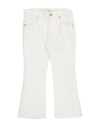 Vicolo Kids' Pants In White