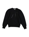 Alberta Ferretti Studded Logo Sweatshirt In Black