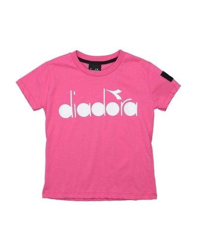 Diadora Kids' T-shirts In Red