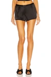 La Perla Silk Side-button Lounge Shorts In Black