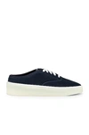 Fear Of God Navy Canvas 101 Backless Sneakers In Blue