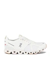 On Running Mesh Upper Flat Sole Sneakers In White
