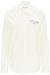 OFF-WHITE OFF-WHITE POPLIN SHIRT WITH EMBROIDERY