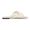 Anine Bing Eve Crossover-strap Sandals In Ivory