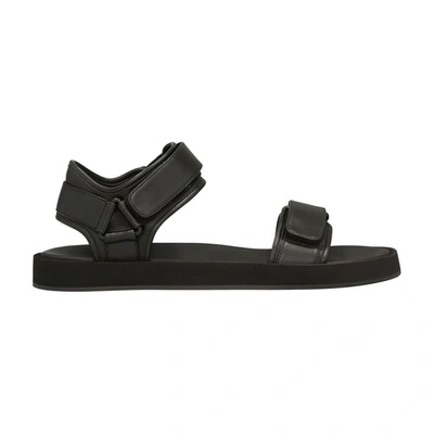 The Row Sandals In Black