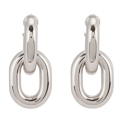 RABANNE XL LINK EARRINGS,PCRD88H2SIL