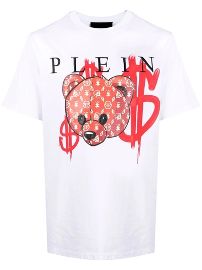 Philipp Plein Teddy Bear T恤 In White