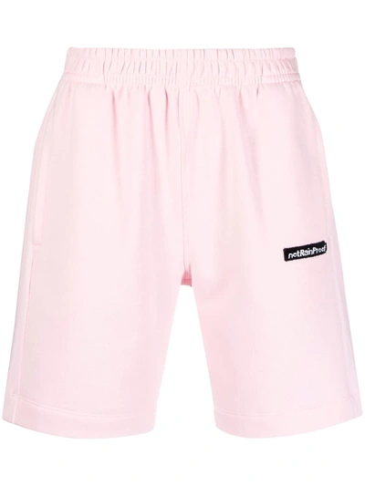 Styland Logo-patch Track Shorts In Pink