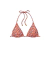 Tory Burch Printed String Bikini Top In Sprinkled Flowers