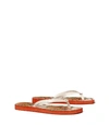 Tory Burch Square-toe Flip-flop In Cloud / Fruit Basket