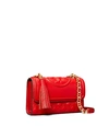 Tory Burch Fleming Small Convertible Shoulder Bag In Bearberry