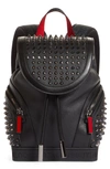 CHRISTIAN LOUBOUTIN SMALL EXPLORAFUNK EMPIRE STUDDED LEATHER BACKPACK,3215038