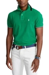 Polo Ralph Lauren Solid Cotton Polo Shirt In Billiard