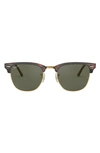 RAY BAN CLUBMASTER 55MM POLARIZED SUNGLASSES,RB3016F55-P