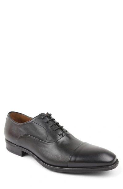 Bruno Magli Men's Locascio Leather Cap Toe Oxfords In Black Nappa