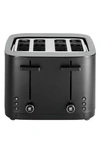 Zwilling J.a. Henckels Enfinigy Cool Touch 4-slice 1.5" Slots Toaster In Matte Black