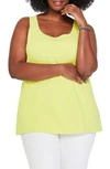 Nic + Zoe Perfect Scoop Tank Top In Kiwi