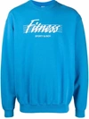 SPORTY AND RICH 80S FITNESS CREW COTTON SWEATSHIRT