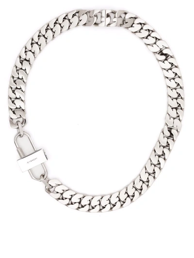 Givenchy Silver-tone Curb-chain Necklace