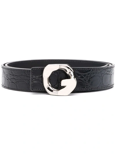 Givenchy G Buckle Reversible Belt In Black