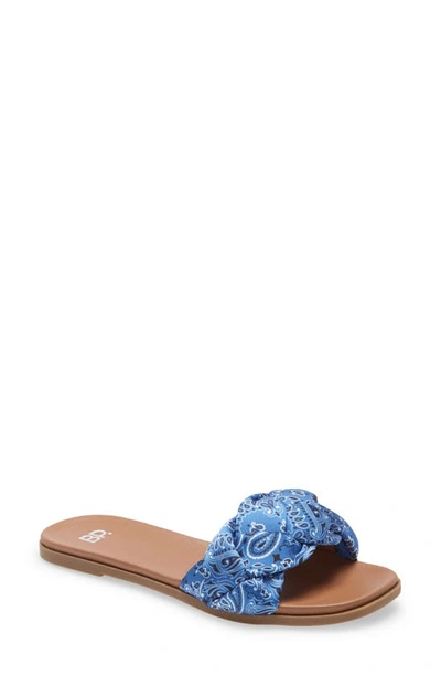 Bp. Santos Slide Sandal In Blue Bandanna