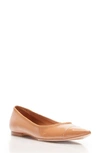 Rebecca Allen The Skim Flat In Medium Beige