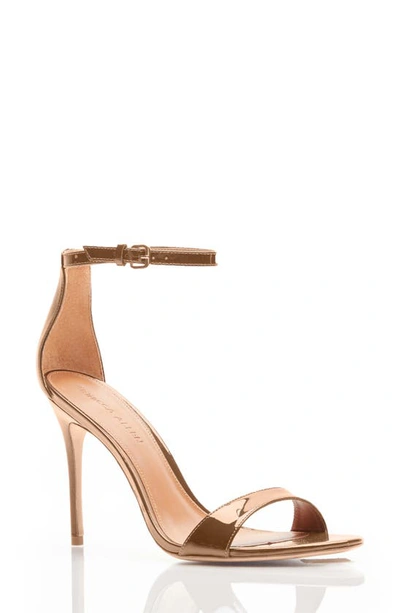 Rebecca Allen The Two Strap Sandal In Dark Beige