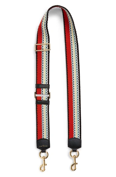 Marc Jacobs The Woven Webbing Adjustable Strap In 褐色
