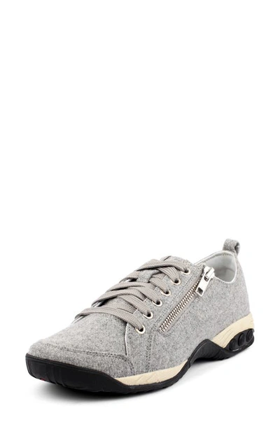 Therafit Sienna Trainer In Light Grey Fabric