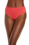 Hanro Moments Lace And Cotton-blend Jersey Briefs In Geranium