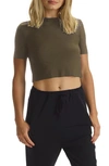 Commando Butter Cropped Tee In Basil