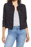 Tommy Bahama Two Palms Linen Raw Edge Jacket In Black