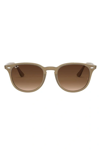 Ray Ban 51mm Round Sunglasses In Turtledove