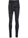 Totême Monogram Recycled Tech Leggings In Schwarz