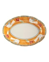 Vietri Campagna Oval Platter In Orange
