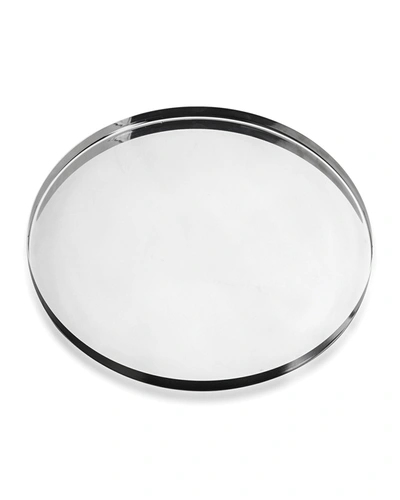 Mepra Round Tray, 15.74"dia. In Silver