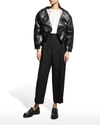 ALEXANDER MCQUEEN MILIT FOLDED STRAIGHT-LEG TROUSERS,PROD240290151