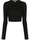 Cotton Citizen The Verona Ribbed Cotton-blend Top In Schwarz