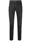Dsquared2 Distressed-effect Skinny Jeans In Schwarz