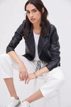 Blanknyc Faux Leather Moto Jacket In Black