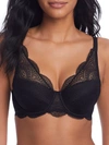 Simone Perele Karma 3d Molded With Triangle Lace Bra In Black