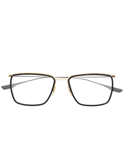 Dita Eyewear Square-frame Two-tone Glasses In Black