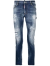 DSQUARED2 DISTRESSED-EFFECT SKINNY JEANS