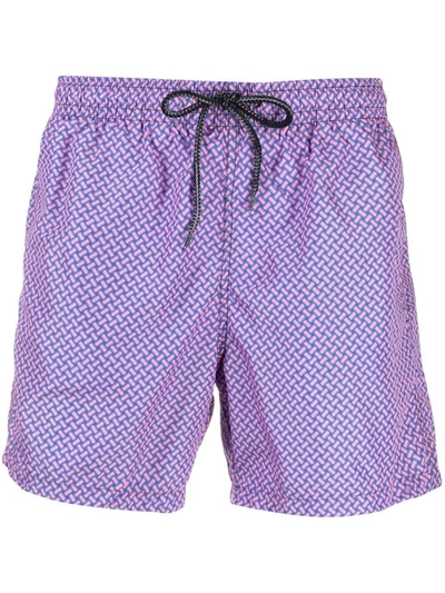 Drumohr Pattern-print Swim Shorts In Pink