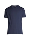 Kiton Cotton-cashmere T-shirt In Navy