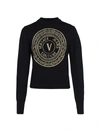 VERSACE JEANS COUTURE EMBLEM WOOL SWEATER,400014208354