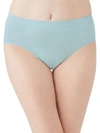 Wacoal B-smooth Hi Cut Brief Underwear 834175 In Blue Fog